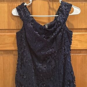 Navy blue Adrianna papell dress worn once